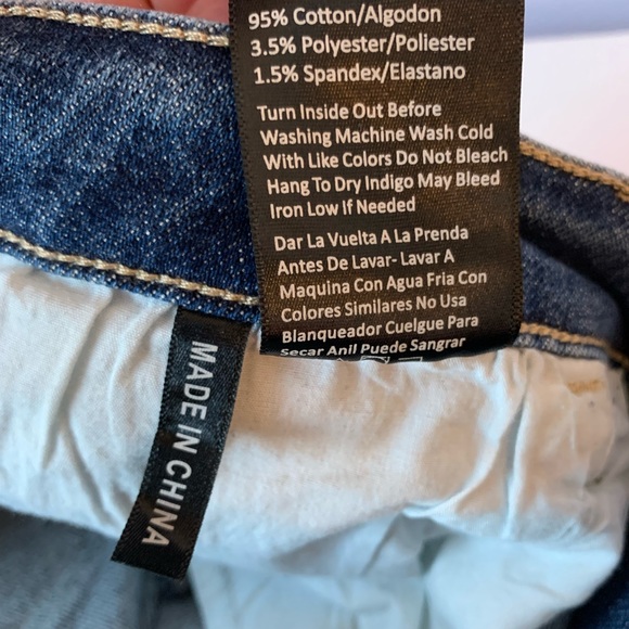 Risen Distressed Girlfriend High Rise Skinny Jeans - Picture 9 of 16